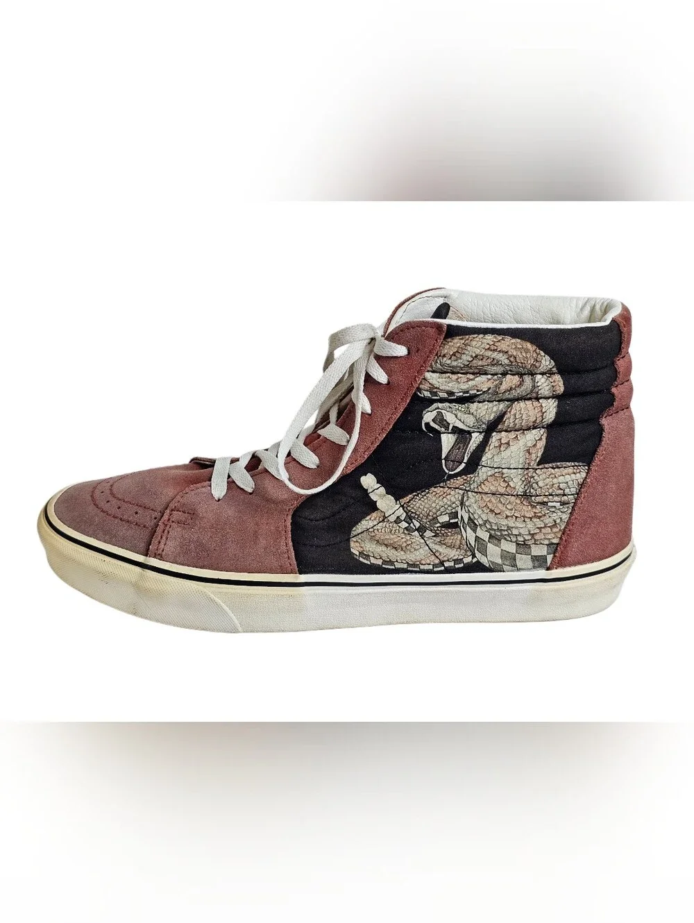 ​Vans Desert Sk8-Hi Snake Chili Oil Men’s 12 Rattlesnake Checkerboard VN0A7Q5NB6